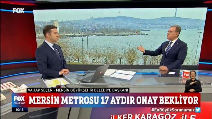 BAKAN SEER, FOX TVDE LKER KARAGZLE ALAR SAAT PROGRAMINA KONUK OLDU...