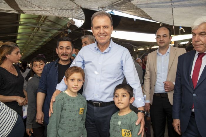 BAKAN SEER TOROSLAR GNEYKENTTE ESNAF VE VATANDALA BULUTU...