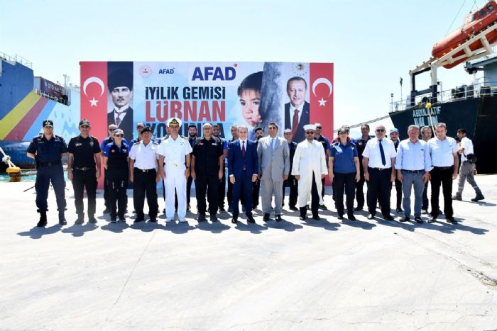 LBNANA NSAN YARDIM MALZEMES TAIYAN 4NC YARDIM GEMS MERSNDEN UURLANDI...
