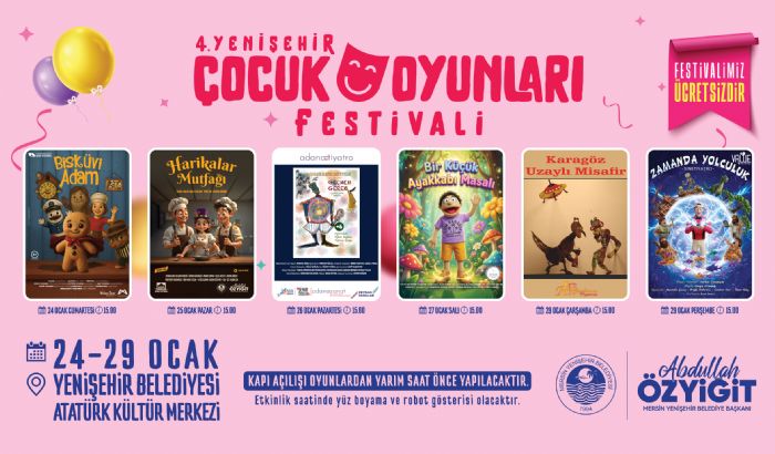 4. Yeni�ehir �ocuk Oyunlar� Festivali ba�l�yor...