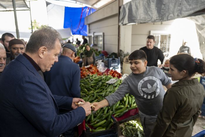 BAKAN SEER, AKKENT SEMT PAZARINDA HALKLA BULUTU...