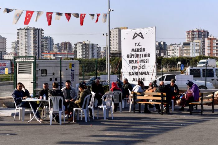 ERDEML HALݒNDE OLUTURULAN GEC BARINMA ALANINDAN 5 BN DEPREMZEDE FAYDALANDI...