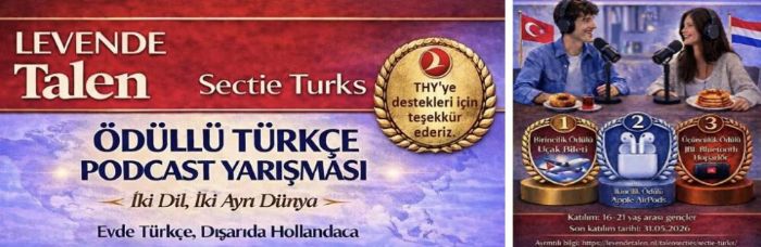 HOLLANDA�DA T�RK GEN�LER�NE �A�RI: ��K� D�L, �K� D�NYA� PODCAST YARI�MASI BA�LADI