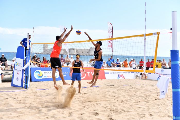 PRO BEACH TOUR PLAJ VOLEYBOLU MERSN ETABI SONA ERD...