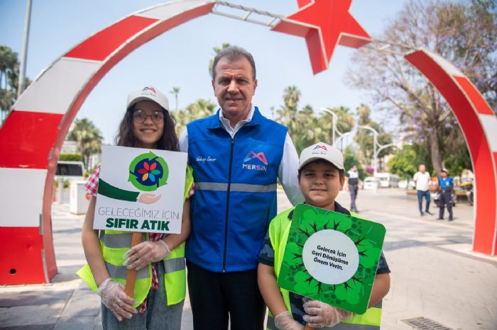 BAKAN SEER, EVRE KONUSUNDA FARKINDALIK YARATMAK AMACIYLA ZEL BREYLERLE ATATRK CADDESݒN TEMZ
