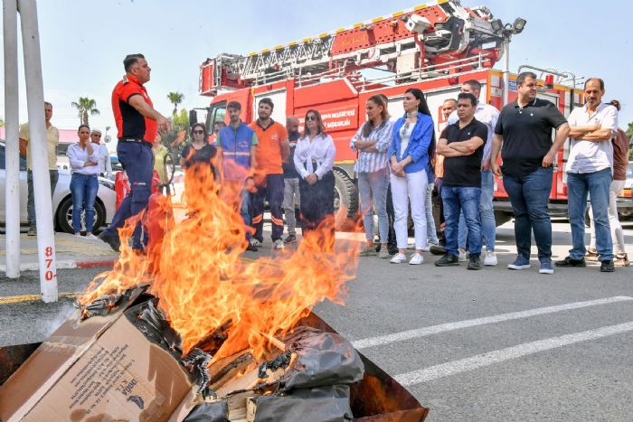  MERSN BYKEHR PERSONELNE YANGIN VE KURTARMA TATBKATI